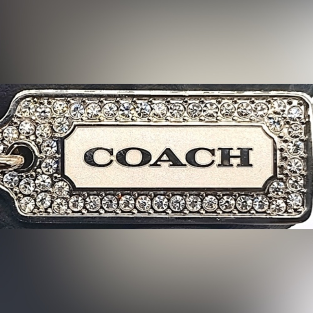 COACH Vintage Lanyard Diamond Keychain FOB Purse Charm - Last - Picture 3 of 4
